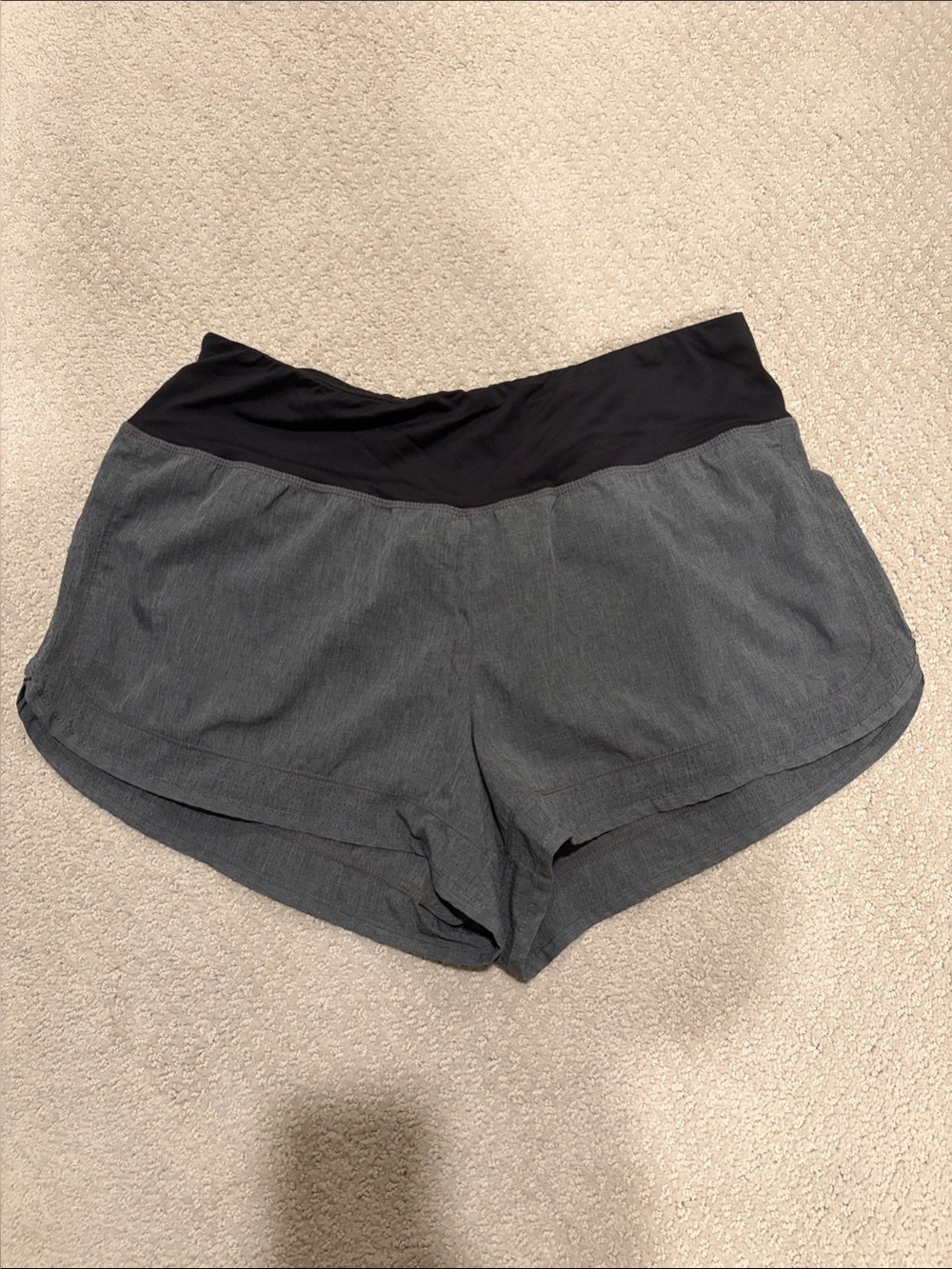 Champion Women’s Gray Athletic Shorts with Black Waistband